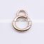 Zinc alloy double spring rings buckle for bag