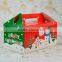 Merry christmas apple cake candy gift box,paper cardboard suitcase box with handle