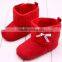 Winter children christmas red bow boots high quality soft sole new model toddler girls boots