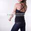 New Design Women Active Sports Wear Scrunchy Front Strap Tank Top
