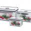 6pcs airtight rectangle insulated food container GL9012-B