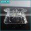 Machine Made Clear Glass Butter Dish