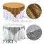 Sequin table cloth gold sequin table overlay                        
                                                Quality Choice