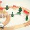 confirm to ASTM and EN71 Electric locomotive, 80pcs railway wooden train set