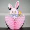 handmade tissue paper honeycomb easter bunny craft easter decoration