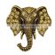 Wholesale European and American vintage elephant rhinestone Bronze brooch