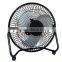 USB desk fan mini personal fan metal design with ON/OFF switch usb powered for home and office