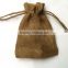 linen hemp drawstring bags with logo ribbon