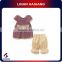 Hot selling two pieces cute kids clothes set