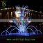 Factory price low profit 3D fountain Christmas street decoration motif light