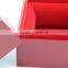 High quality square packaging box with custom gold stamping Logo and soft pad