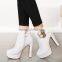 2016 Wholesale Women Ankle Boots Comfortable Chunky Heel Boots PM3168