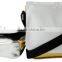 Sublimation custom PU shoulder bag with golden and silver colors