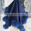 dyed color cashmere with fox fur poms pillow