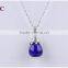 Sterling Silver Necklace Pendant Essential Oil Diffuer Pendant Glass Jewelry 925 Wholesale