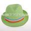 wholesale colorful kids fedora hat paper hat