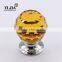 Furniture Cabinet Dresser Brass Chrome Finish Glass Knob