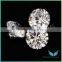 America diamond 2mm 3A quality cubic zirconia gemstones round CZ loose