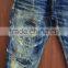Custom High quality vintage wash distressed Japanese selvedge jeans denim selvedge denim jeans (LOTV019)