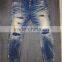Custom High quality vintage wash distressed Japanese selvedge jeans denim selvedge denim jeans (LOTV026)