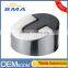 Solid Stainless Steel Door Stops Screw Mount Floor Door Stopper With TPR