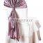 Purple cheap ruffled wedding chair covers