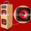 2017 New Design Quadrate Shape Loudspeaker, Wireless Plug-in card Retro Stereo Bluetooth Speaker Box