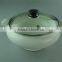 Cheap magnesian ivory white porcelain soup tureen with glass lid