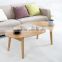 Eco-friendly bamboo morden no folding round coffee table for living room