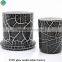 painting mason jar lids Luxury Matte black candle jar scented candles jar for holiday