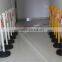 Black&Yellow Plastic Road Safety Barrier