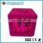 Cube shaped silicone time clock, digital table clock, anti-broken alarm clock