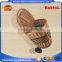 unique vintage willow weaved woven wicker shopping trolley wheels basket cart