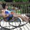 Garden Comfortable Aluminum Grey Durable Hanging Rocking Chair