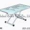 Modern designs metal center table, stainless steel folding dining table