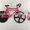 2017 New stainless steel with non-stick coating bike pizza cutter Pizza slicer Bicycle Pizza Knife pizza wheel