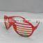 Plastic Shutters Flag Glasses