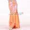 Hot selling modern dance costumes,ladies gorgeous paillette belly dance skirt with slit