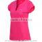 Wholesale candy color shirt body tight v-neck sportsware T-shirt for women