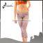 Women basic slim capri leggings & sublimation capri like spider web