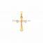 Three Tone plated Crucifix pendant