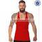Soft cotton custom gym singlet tank top for men custom gym singlet plain tank top