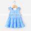 Baby Cotton Frocks Designs Bowknot New Model Girl Dress Muslim Fancy Clothing