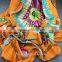 Women 2016 New Fashion Imitated Silk Nations Wind Bohemia peacock Printed Scarf Small Square Scarves