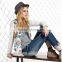 Korean stylish 3D printing coat varsity baseball jacket 5190