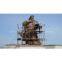 Modern type brass golden color sculpture, general bronze statues for city decor, man and horse figurines