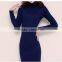 New Arrive Women Winter Sweater Dresses Slim Turtleneck Long Knitted Dress Sexy Bodycon Robe Dress