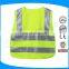 customized logo 100% polyester light weighted training reflective vest