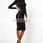CHEFON PU silhouette long sexy dresses