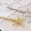 2016 new starfish gold silver metal hair bobby pins